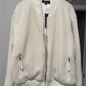 BNWT Lea & Viola Women's Cream Teddy Jacket